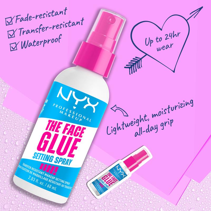 The Ultimate Face Glue Duo: 24HR Hold, Buy 1 get a free mini CD keychain (while supplies last), NYX Professional Makeup